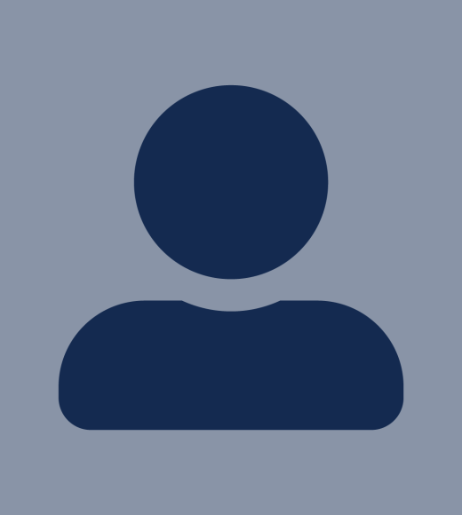 Blue Person Graphic on Blue Background